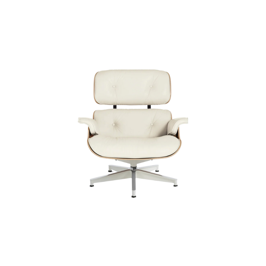 Herman Miller Eames Lounge Chair & Ottoman, White